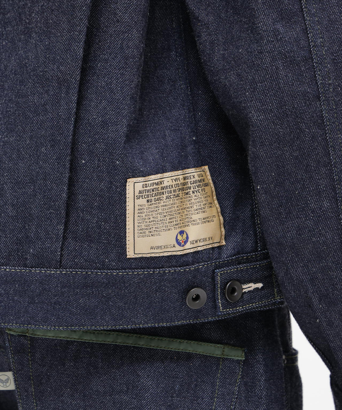 AVIREX HERITAGE DENIM Type-2 JACKET ”NYLON”