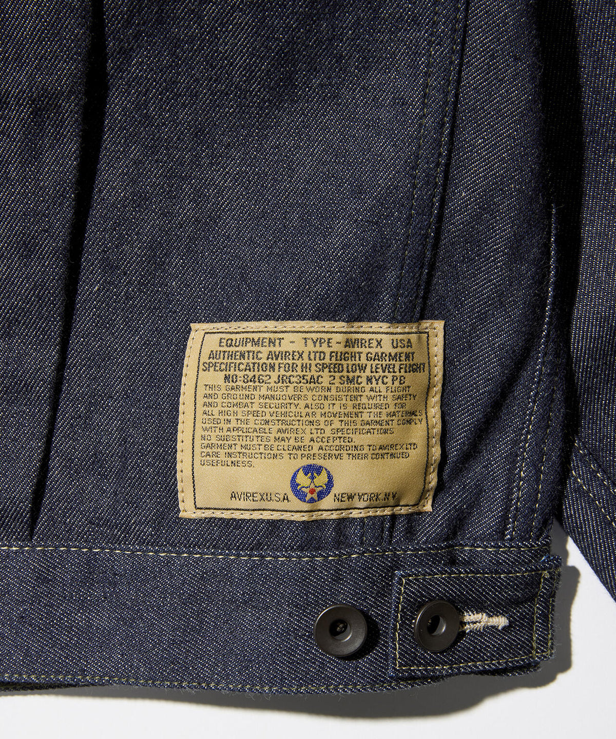AVIREX HERITAGE DENIM Type-2 JACKET ”NYLON”