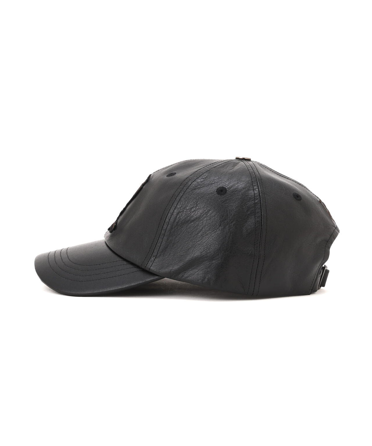 VARSITY LEATHER CAP ”SIGNATURE LOGO” SAME COLOR