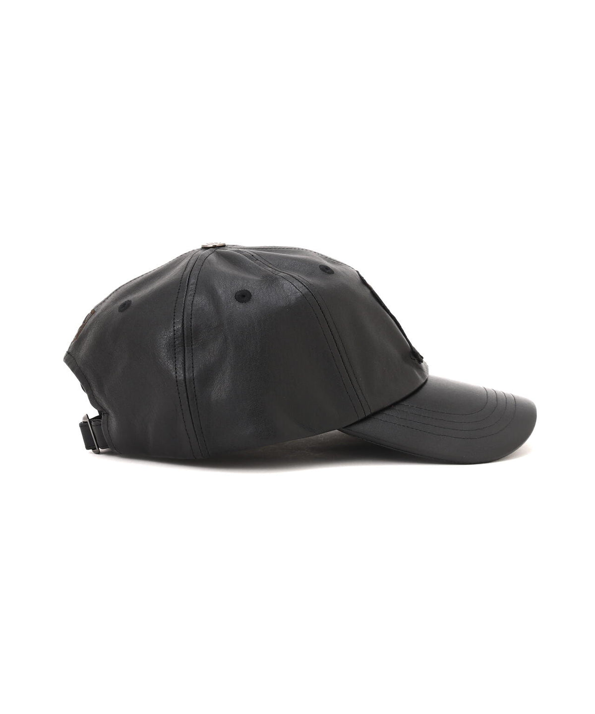 VARSITY LEATHER CAP ”SIGNATURE LOGO” SAME COLOR