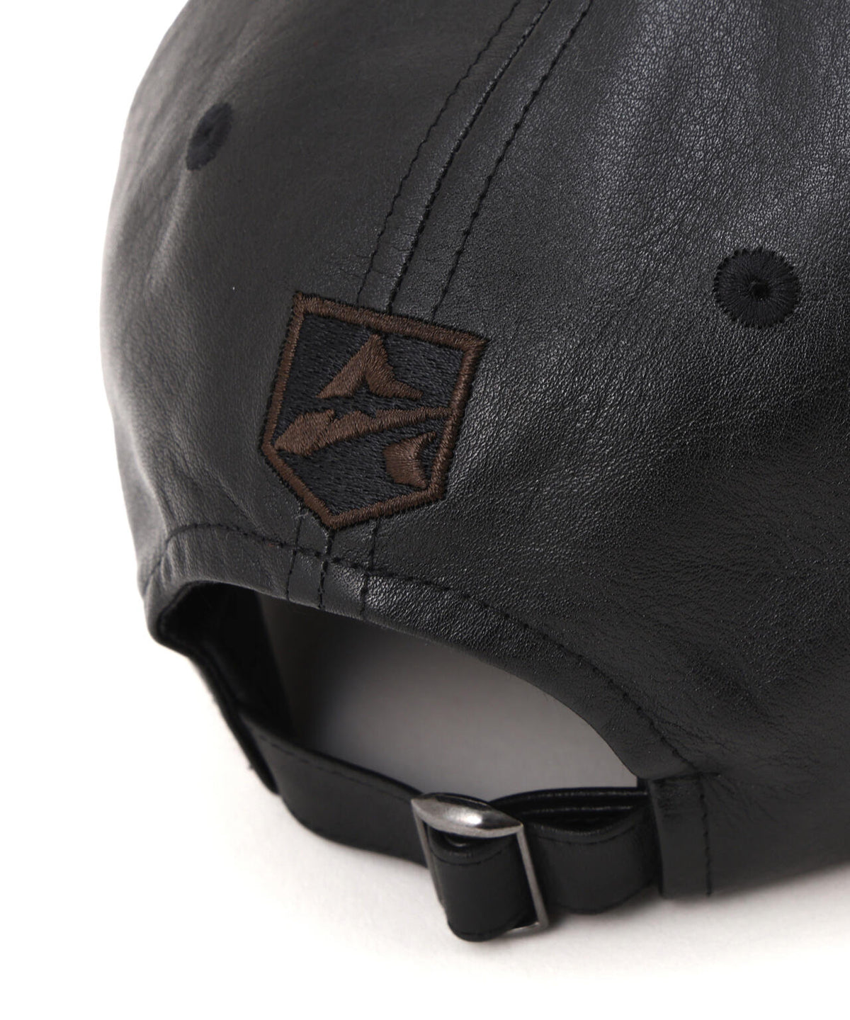 VARSITY LEATHER CAP ”SIGNATURE LOGO” SAME COLOR