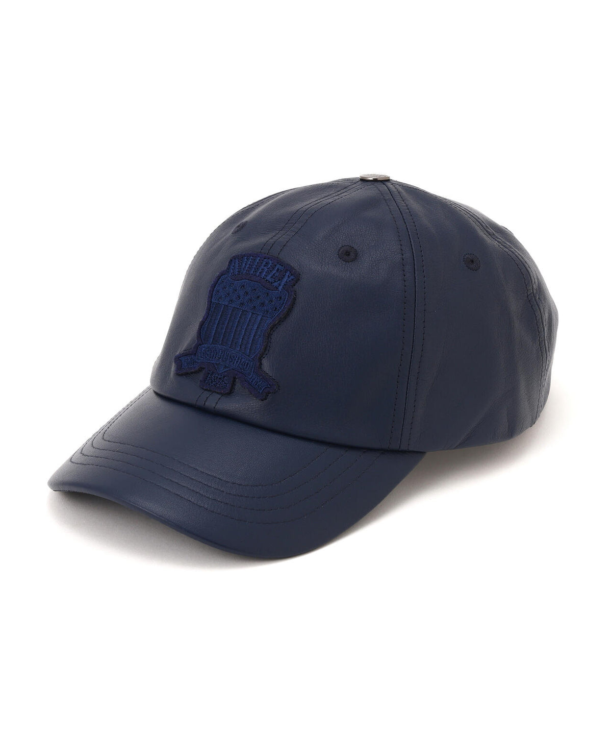 VARSITY LEATHER CAP ”SIGNATURE LOGO” SAME COLOR