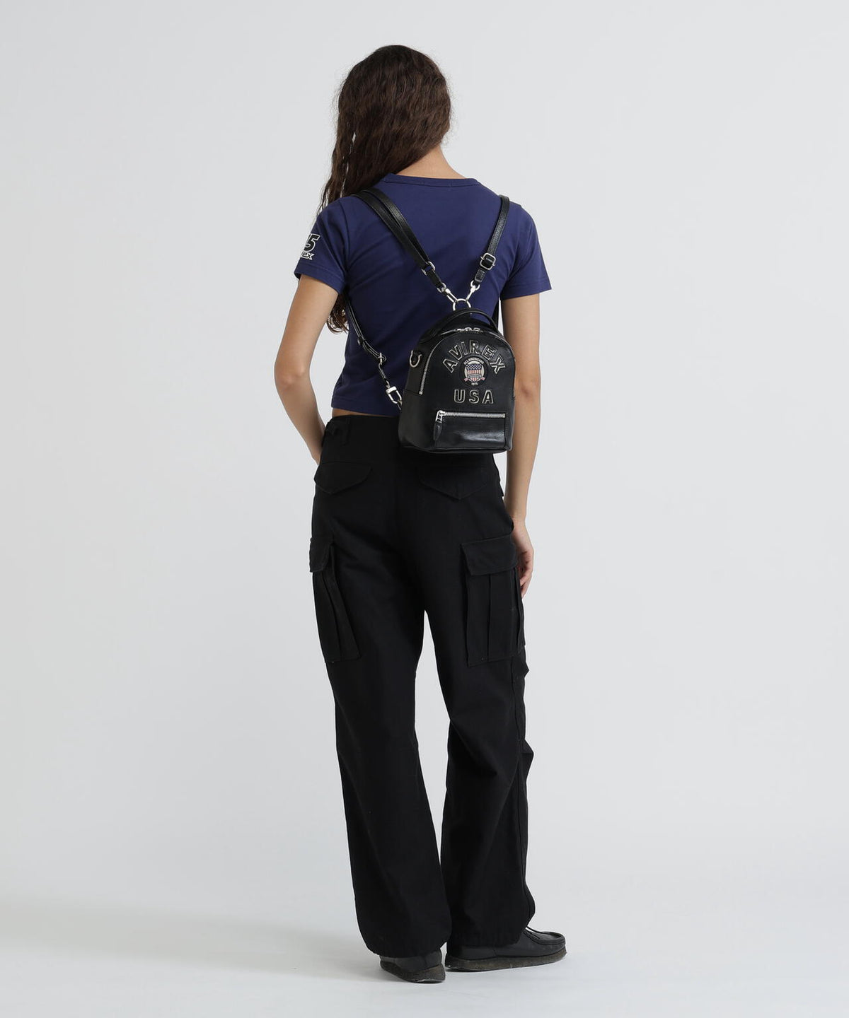 《直営店限定》VARSITY LEATHER MINI BACKPACK/AVX 5653