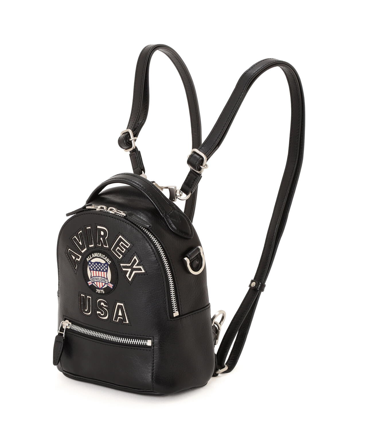 《直営店限定》VARSITY LEATHER MINI BACKPACK/AVX 5653