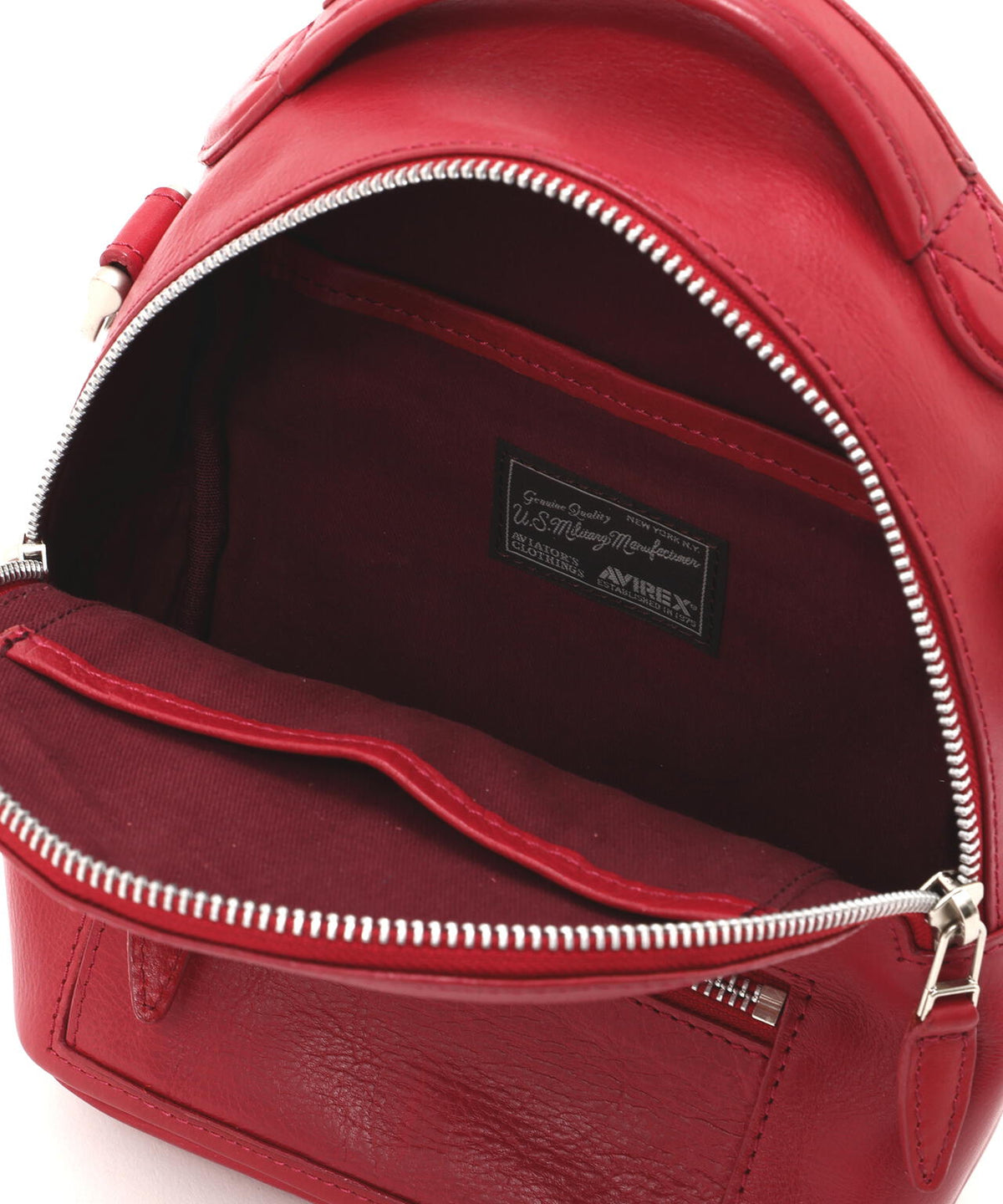 《直営店限定》VARSITY LEATHER MINI BACKPACK/AVX 5653