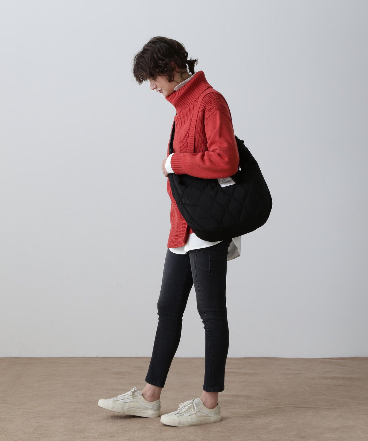 BONDING QUILTING SHOULDER BAG