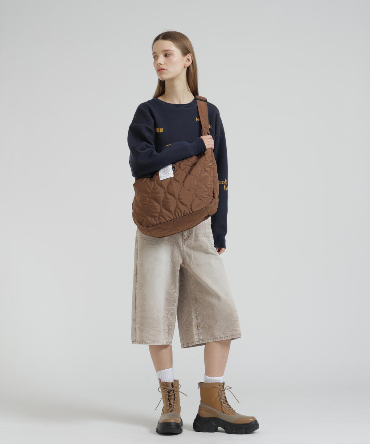 BONDING QUILTING SHOULDER BAG