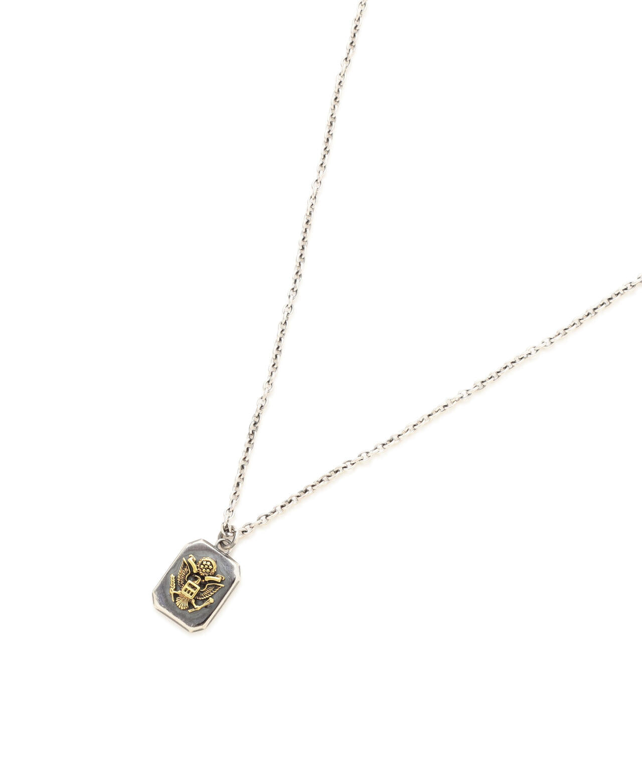 《AVIREX by J.H.M CO.,LTD.》MATERIAL COMBI SIGNET NECKLACE ”USAF”