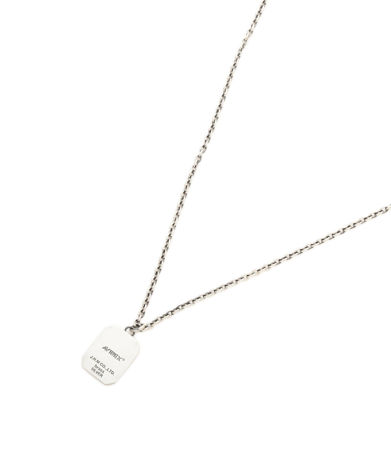 《AVIREX by J.H.M CO.,LTD.》MATERIAL COMBI SIGNET NECKLACE ”USN”