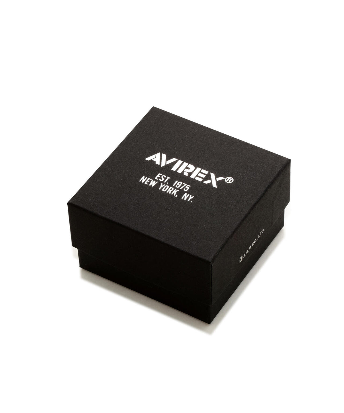《AVIREX by J.H.M CO.,LTD.》BRASS COLLEGE RING WITH ONYX ”USN”
