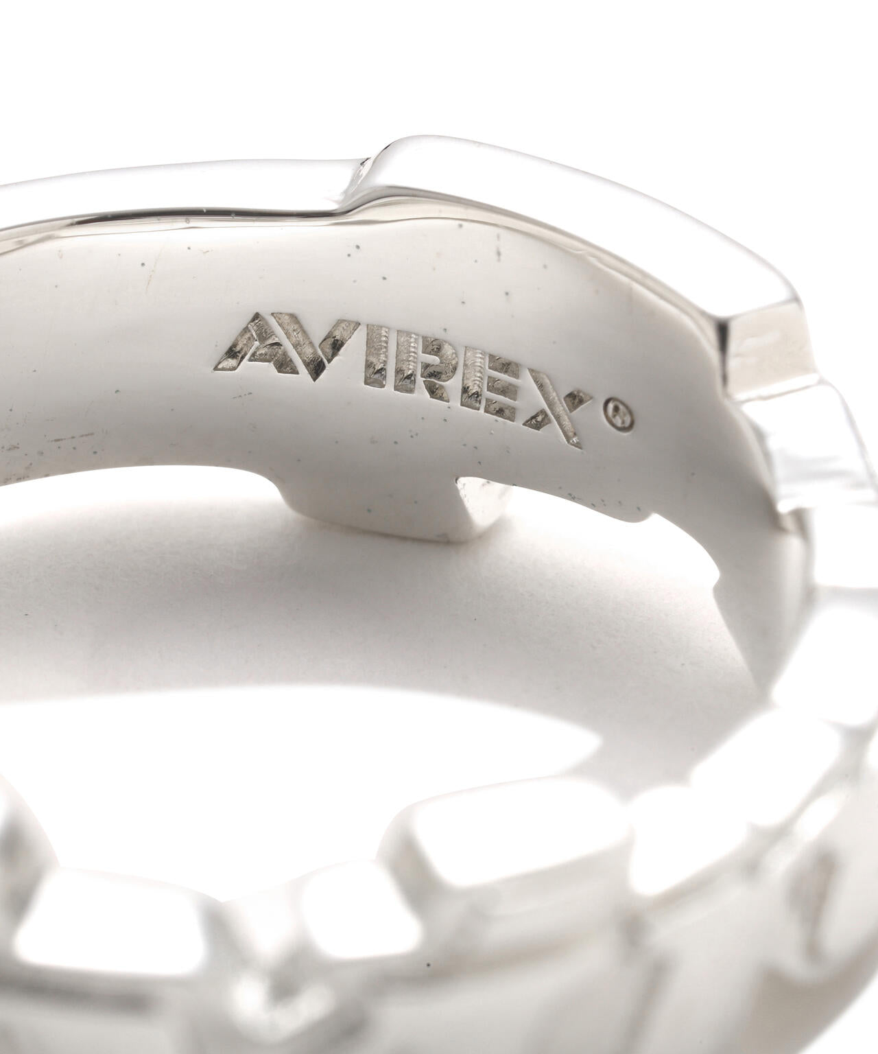《AVIREX by J.H.M CO.,LTD.》GOALERS SIGNATURE LOGO RING