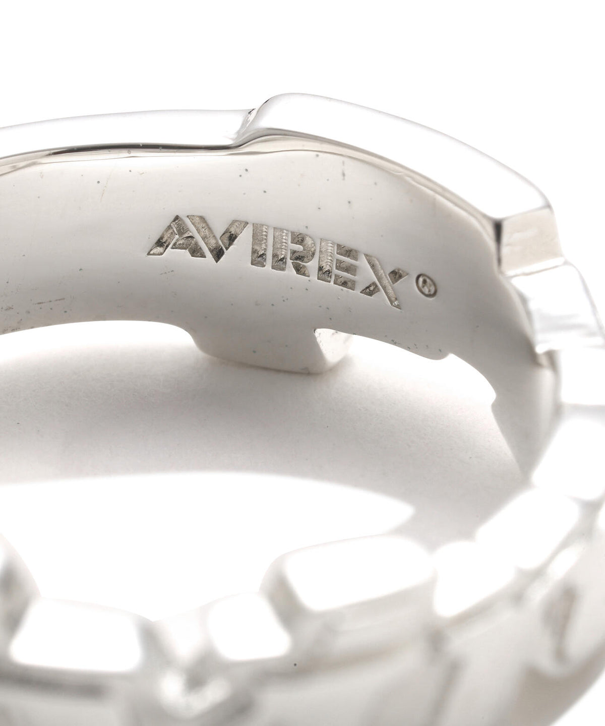 《AVIREX by J.H.M CO.,LTD.》GOALERS SIGNATURE LOGO RING