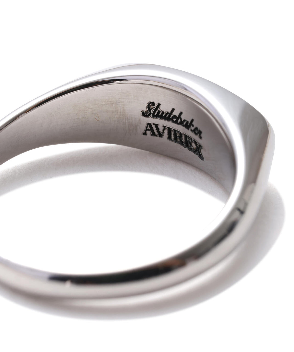 《AVIREX × STUDEBAKER METALS》FELIX SIGNET RING AR ”STAINLESS POLISH”