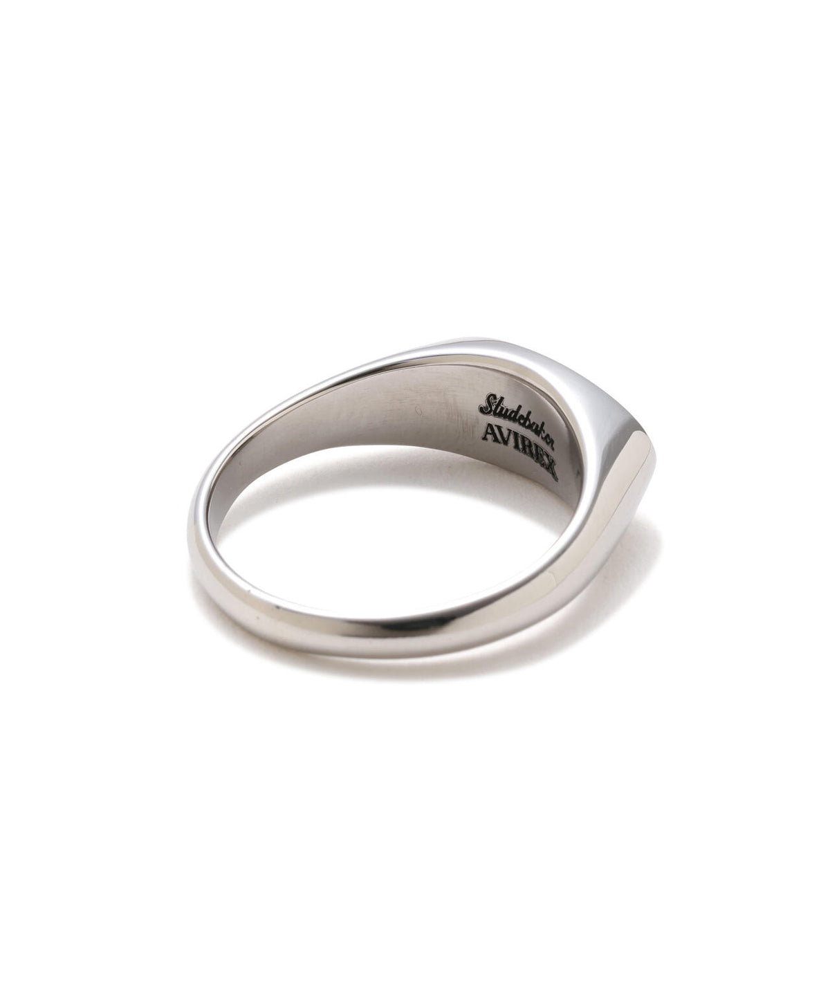 《AVIREX × STUDEBAKER METALS》FELIX SIGNET RING AR ”STAINLESS POLISH”