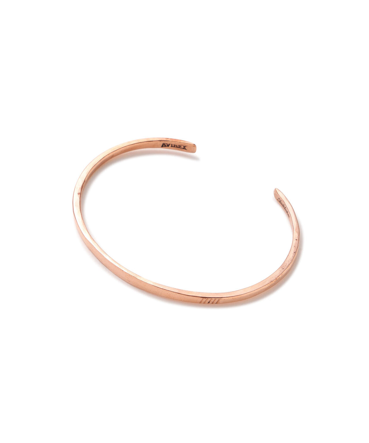 《AVIREX × STUDEBAKER METALS》WORKSHOP CUFF BANGLE ”STAINLESS POLISH”