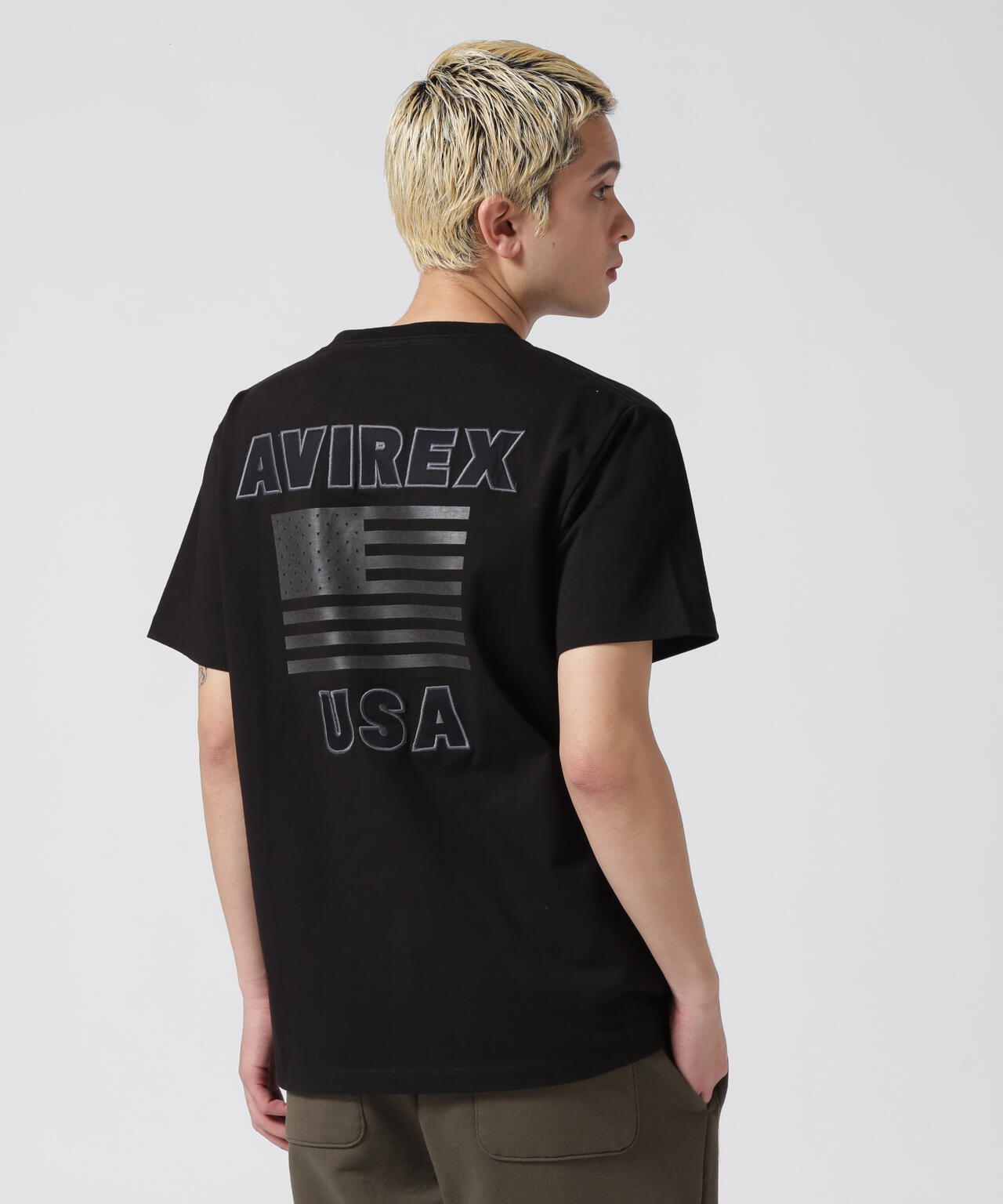 《WEB&DEPOT限定》S/S CREW NECK T STAR SPANGLED BANNER/クルーネック Tシャツ 星条旗