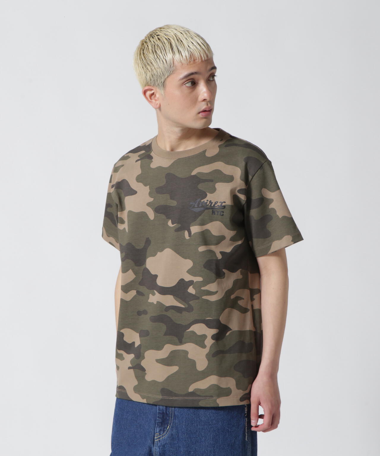 《WEB&DEPOT限定》S/S CREW NECK T STAR SPANGLED BANNER/クルーネック Tシャツ 星条旗