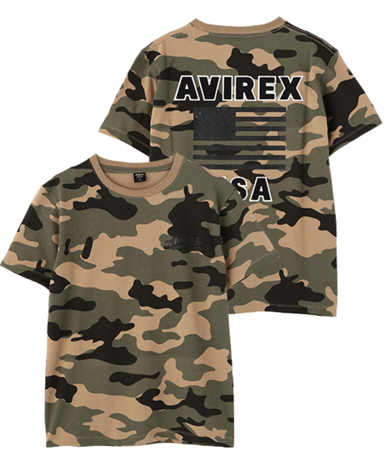 《WEB&DEPOT限定》S/S CREW NECK T STAR SPANGLED BANNER/クルーネック Tシャツ 星条旗
