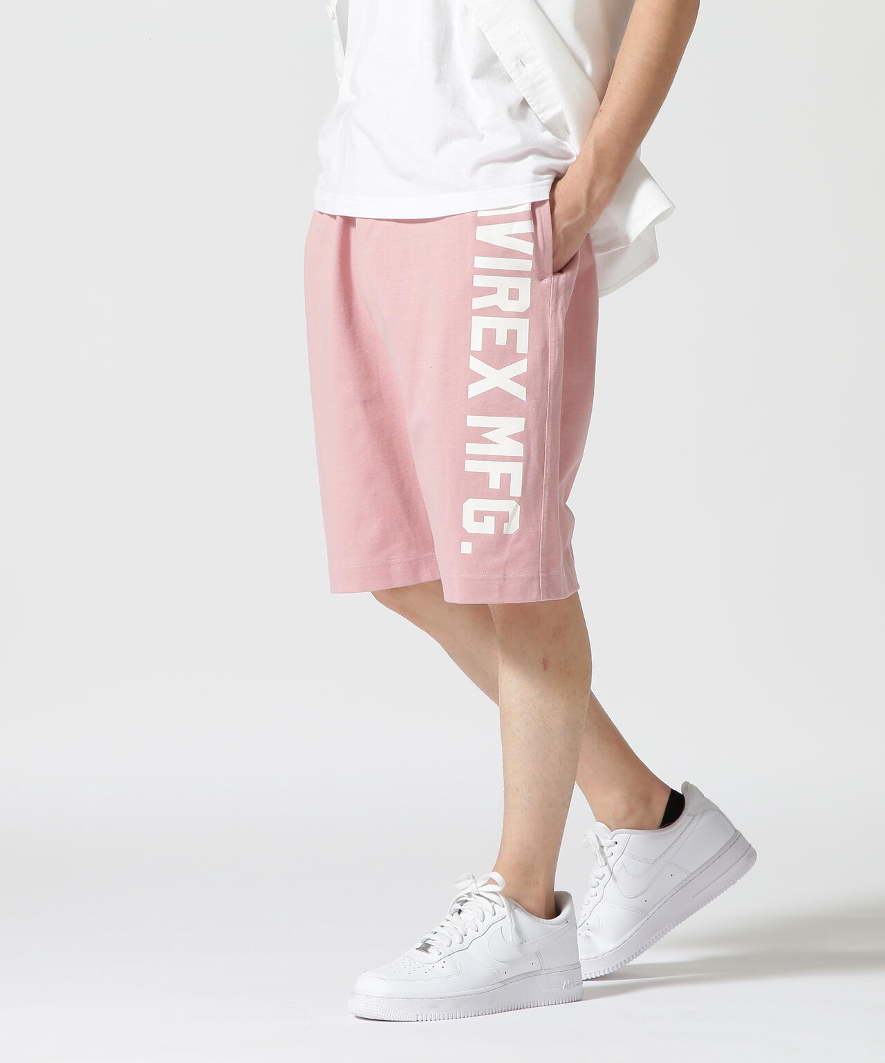 《WEB&DEPOT限定》VERTICAL LOGO SHORT PANTS / 縦ロゴ ショーツ AVIREX/