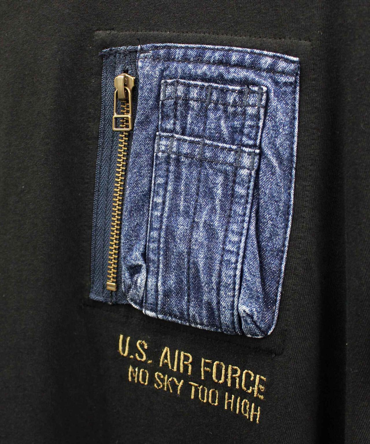 デニム ポケット フレア ワンピース/DENIM POCKET FLARE ONEPICE