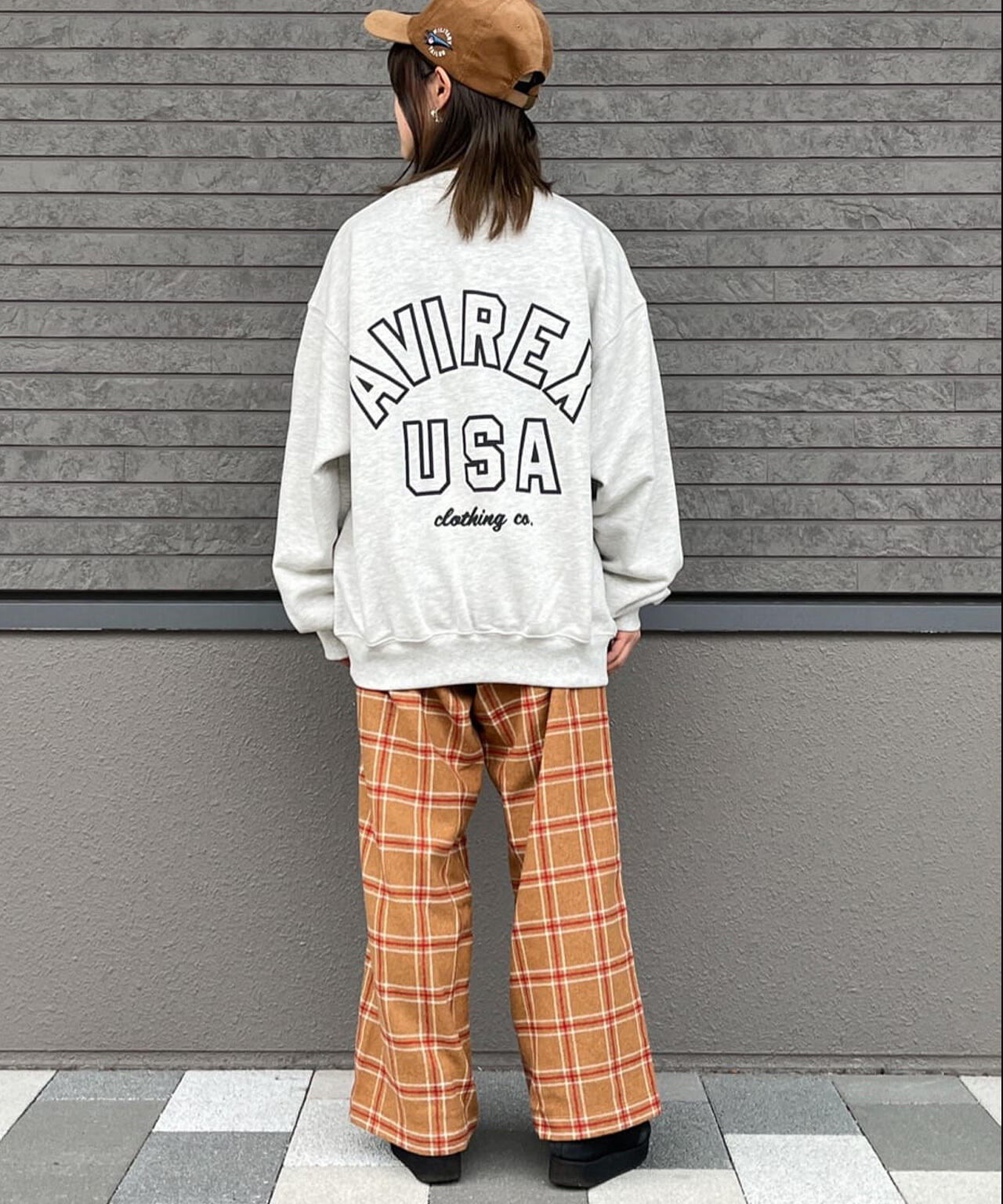 【直営店限定】ウールチェック ワイドパンツ/WOOL CHECK WIDE PANT