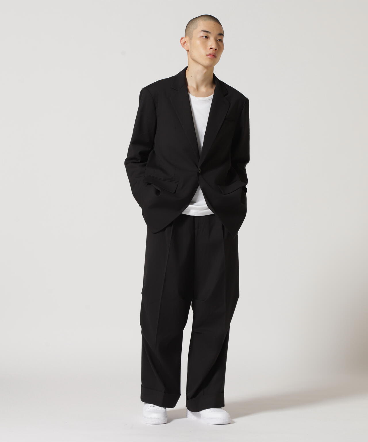 Dankeschon/ダンケシェーン/TR ZIP WIDE PANTS/ジップワイドパンツ