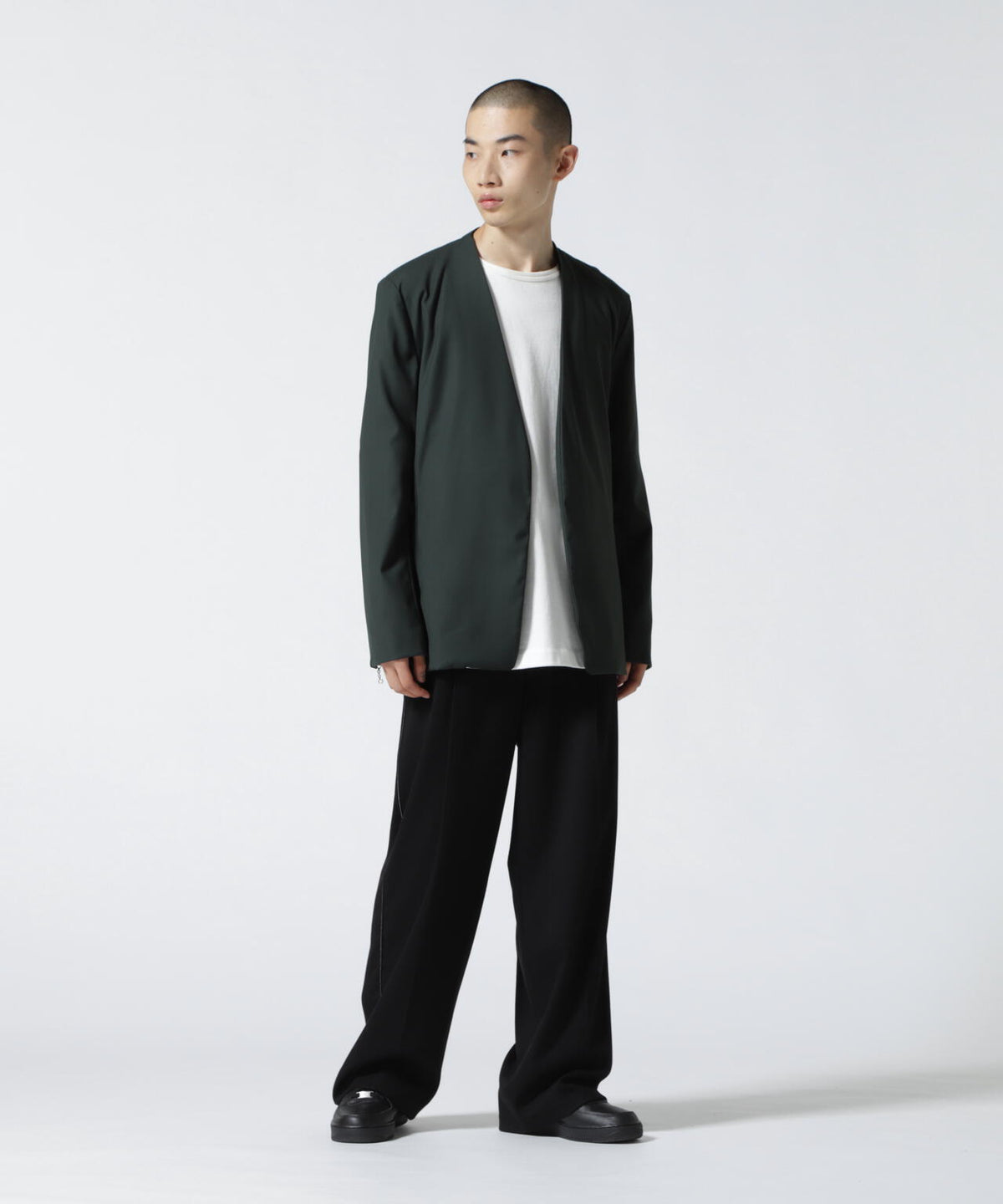 DankeSchon/ダンケシェーン/TR No Collar Jacket/ノーカラージャケット