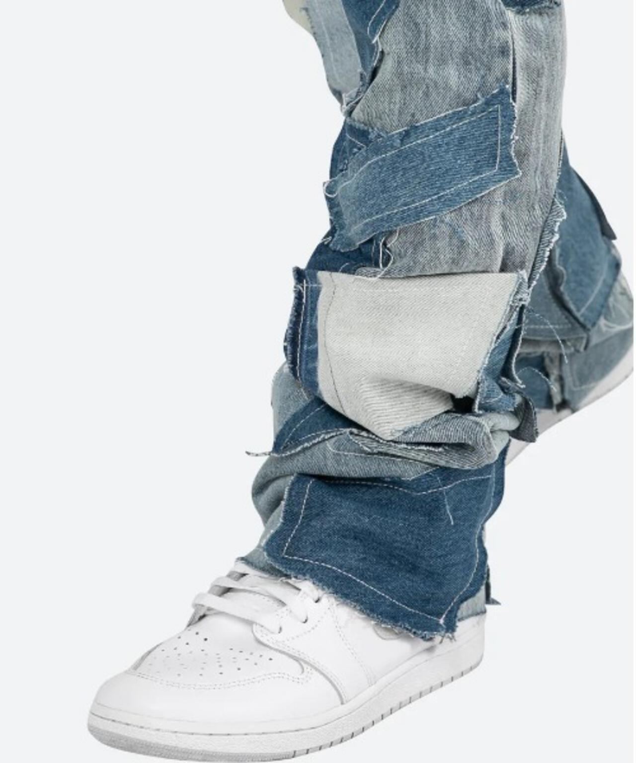 mnml/ミニマル/B424 Patch Flare Denim
