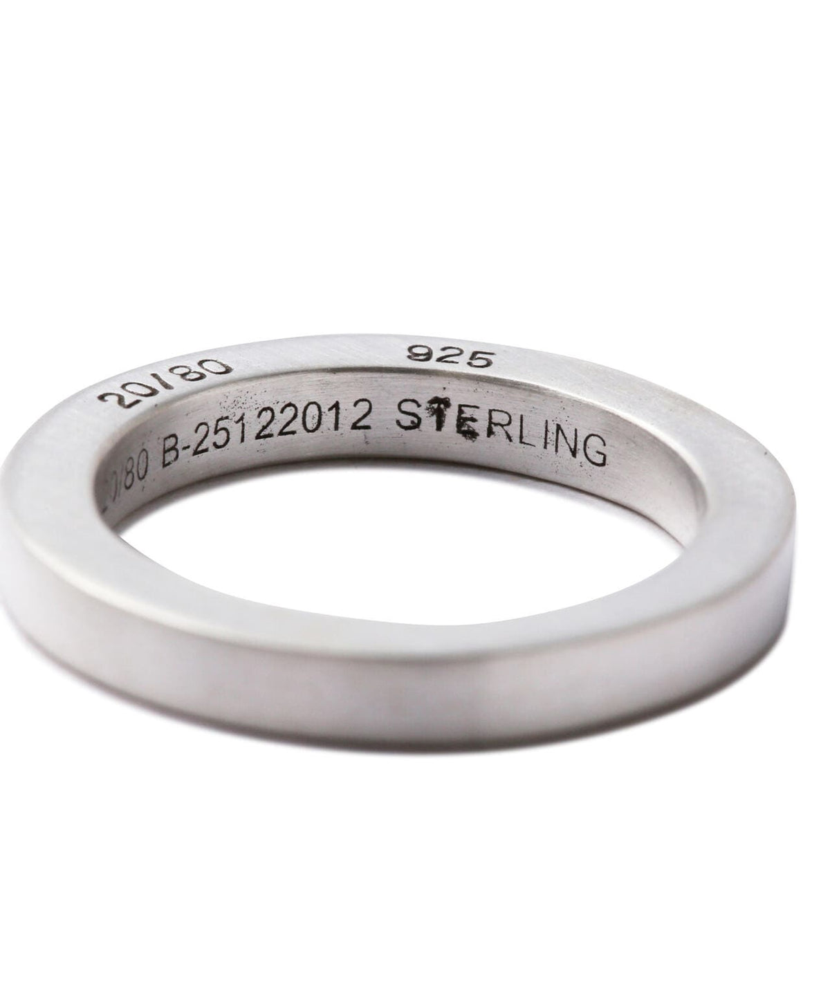 20/80/トゥエンティーエイティー/STERLING SILVER SQUARE RING 3mm WIDTH