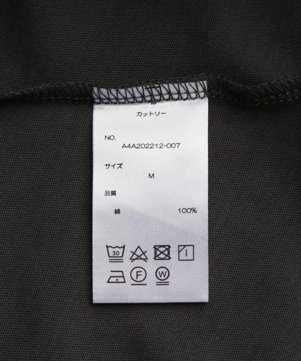 A4A/エーフォーエー/強撚糸ラウンドロングスリーブTシャツ