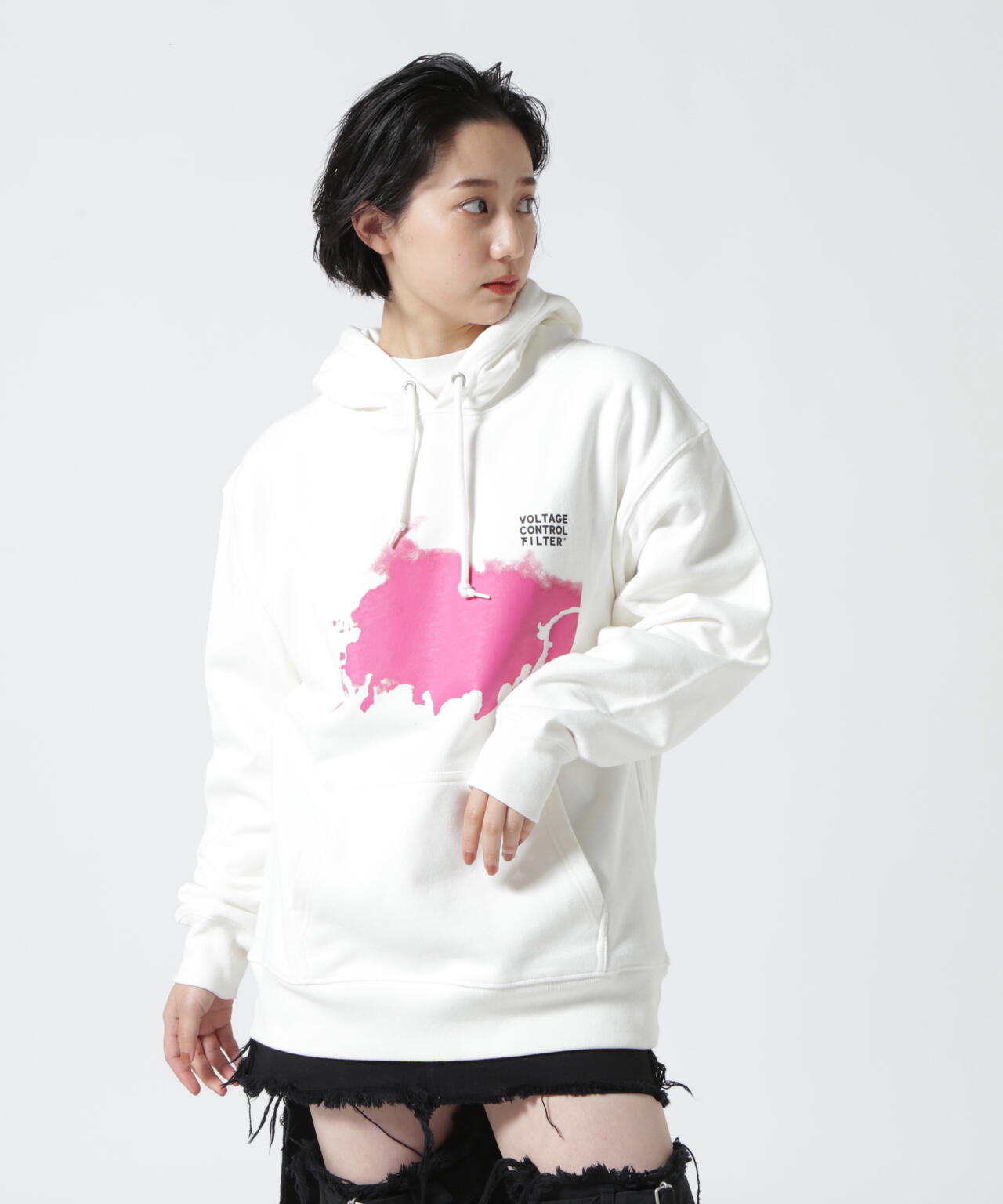 VOLTAGE CONTROL FILTER/ヴォルテージコントロールフィルター/Print Hoodie Oversized/パーカー