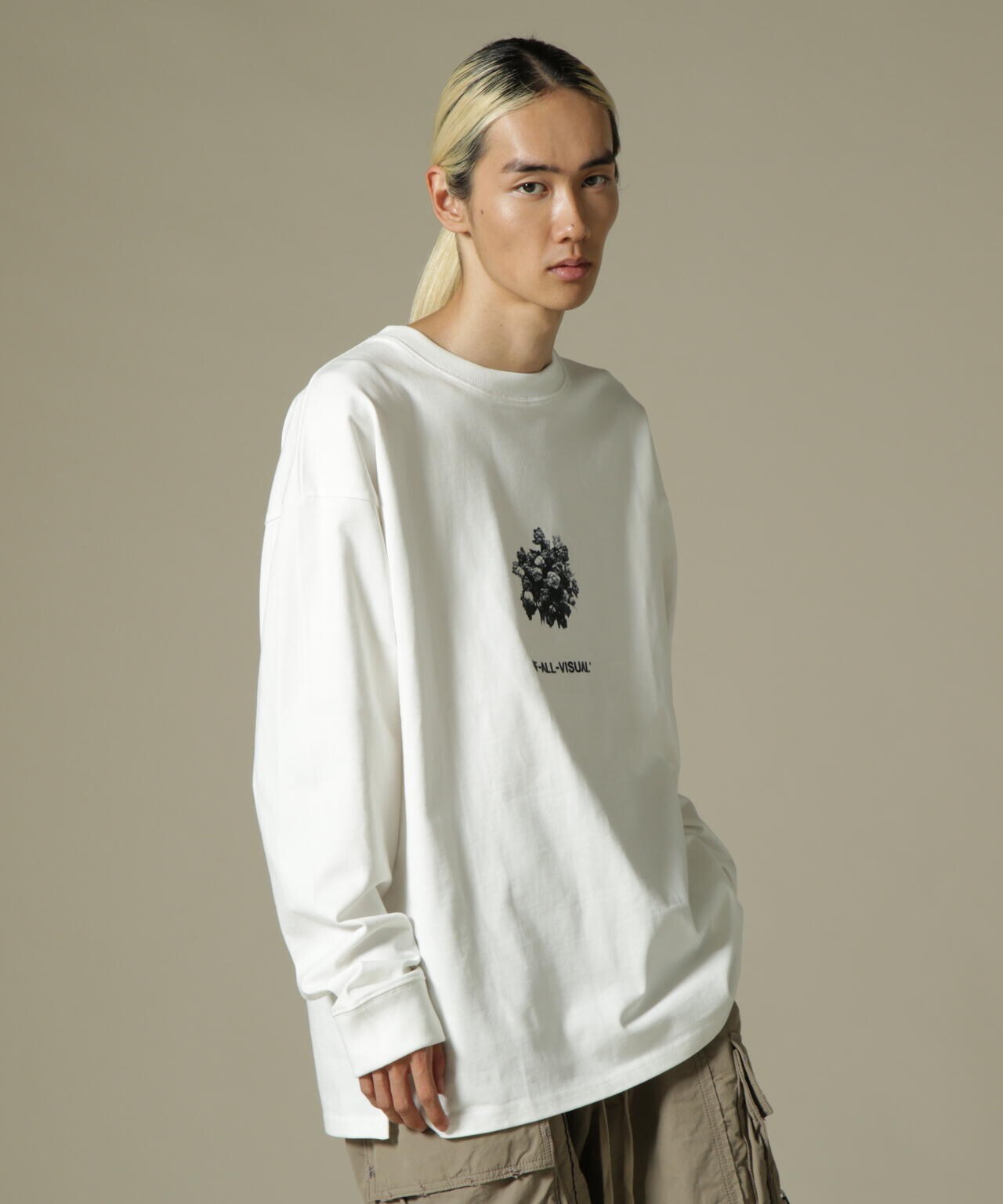 A4A/エーフォーエー/ROSE LS TEE/ロングスリーブTシャツ