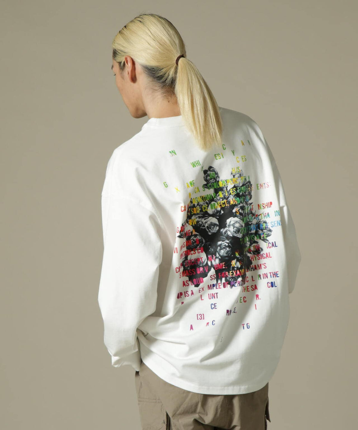 A4A/エーフォーエー/ROSE LS TEE/ロングスリーブTシャツ