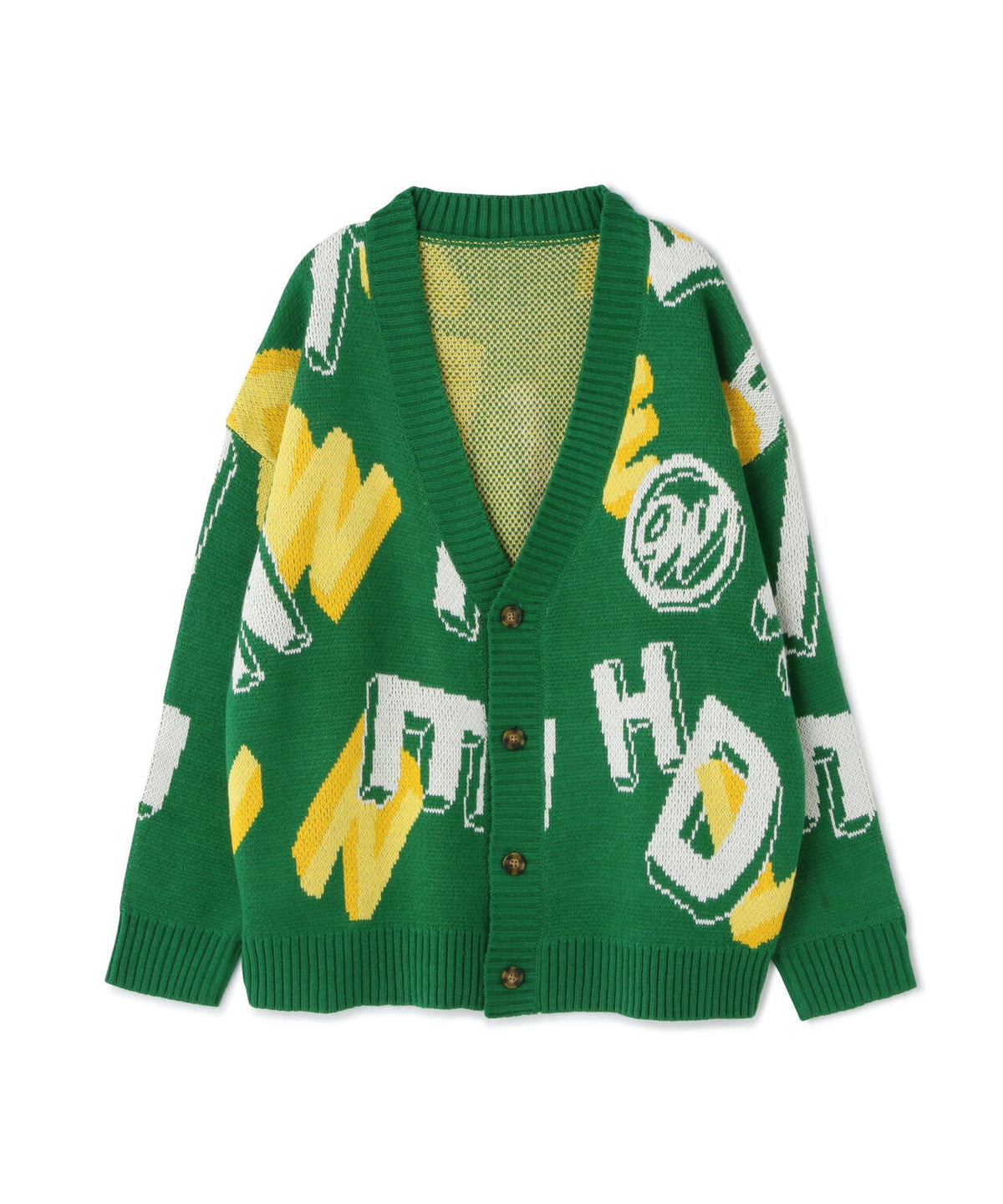 【WEB&DEPOT限定】WHITELAND/ホワイトランド/CARDIGAN/総柄カーディガン