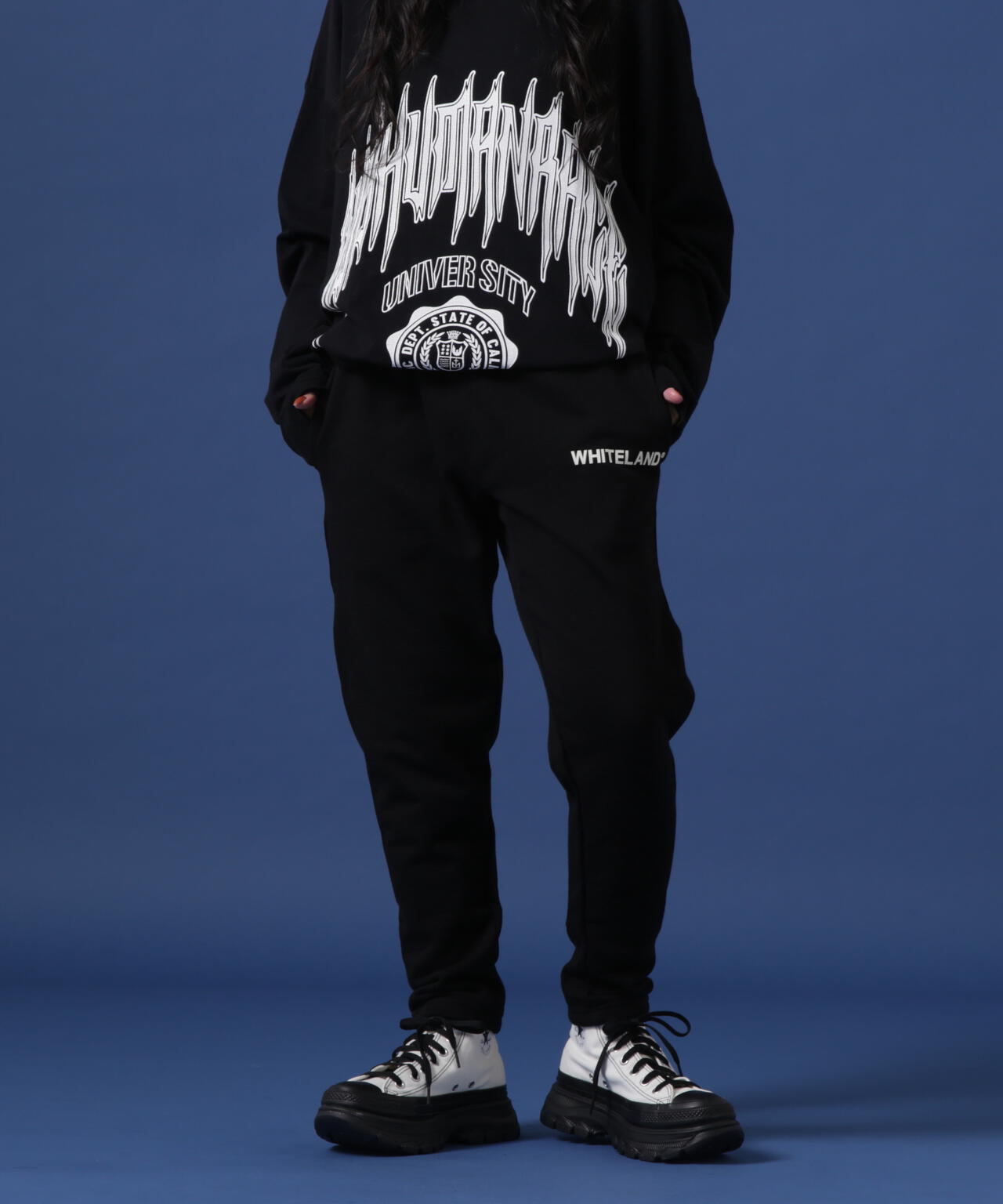 【WEB&DEPOT限定】WHITELAND/ホワイトランド/LOGO SWT PT/ロゴスウェット