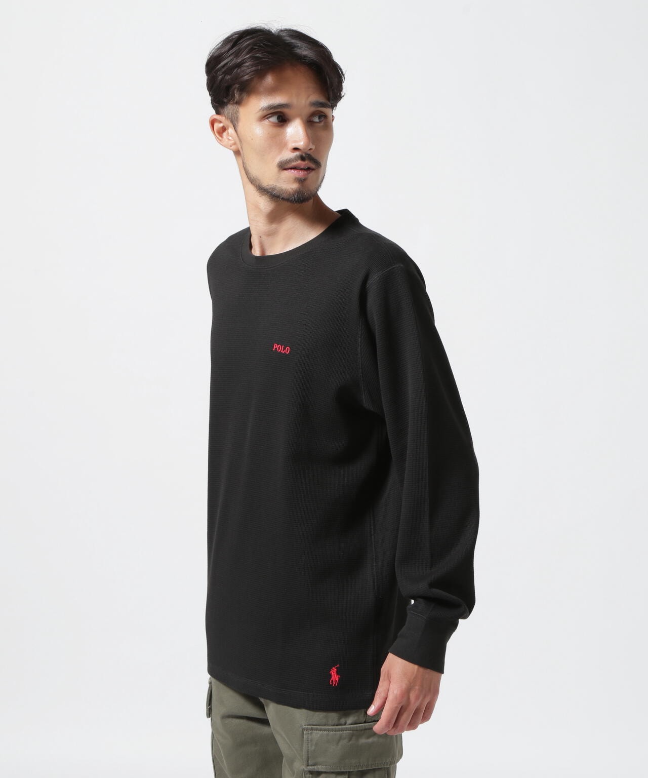 POLO RALPH LAUREN/ポロラルフローレン/Waffle Long Sleeve CrewNeck/ワッフルロングスリーブT