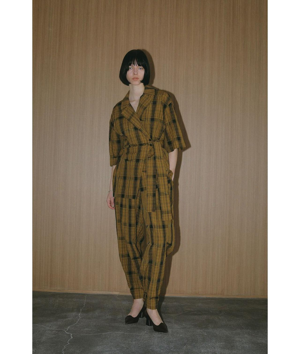 MANOF/マノフ/BELTED GATHER PANTS