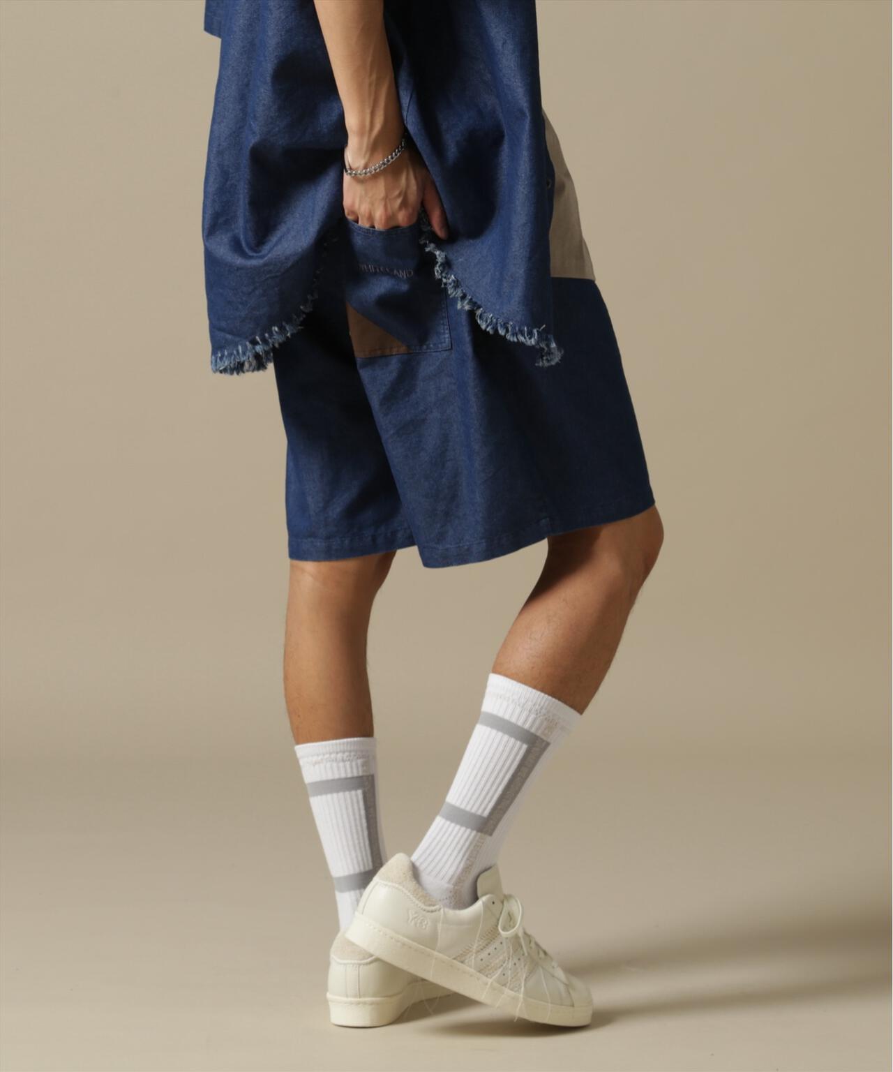 【WEB&DEPOT限定】WHITELAND/OWL/DENIM SHORTS