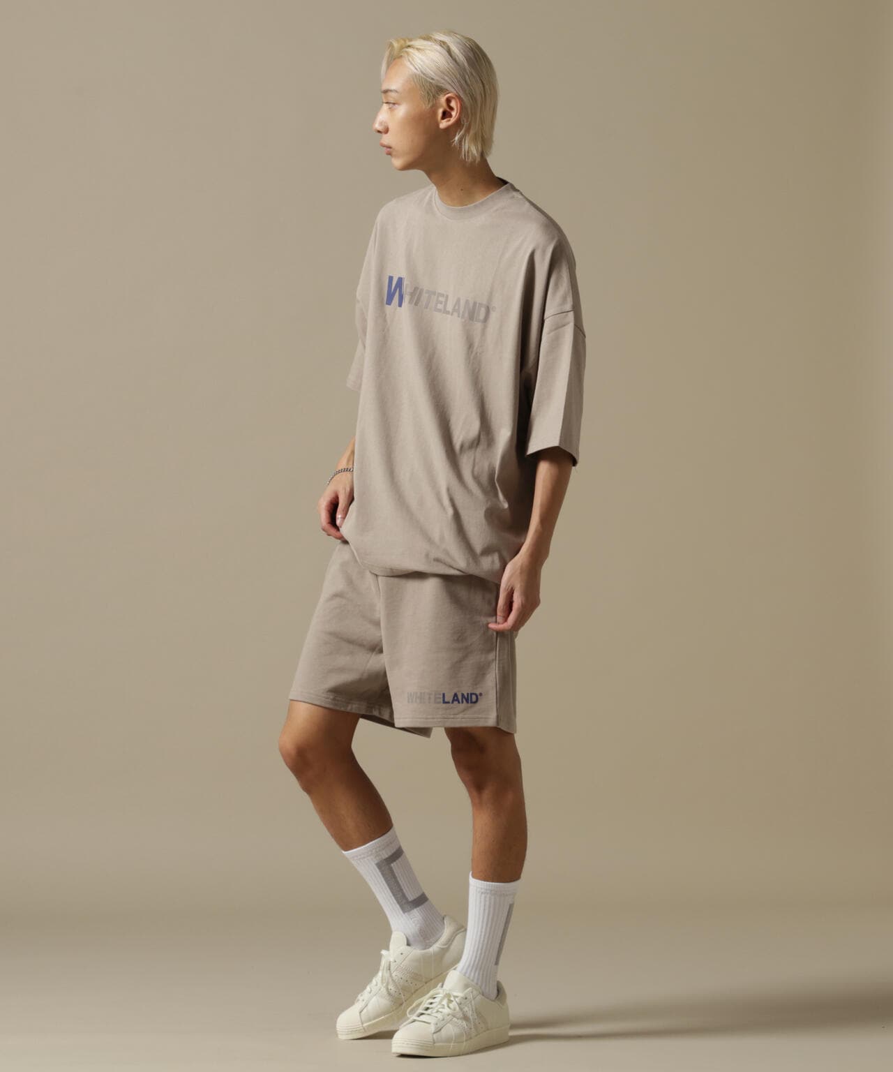 WEB&DEPOT限定/WHITELAND/ホワイトランド/OWL/COLOR LOGO SWT SHORTS/カラーロゴショーツ