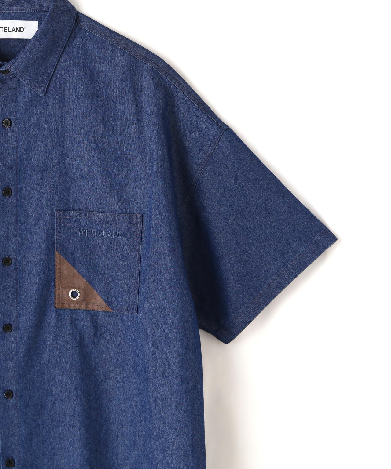 【WEB&DEPOT限定】WHITELAND/OWL/DENIM S/S SHIRT
