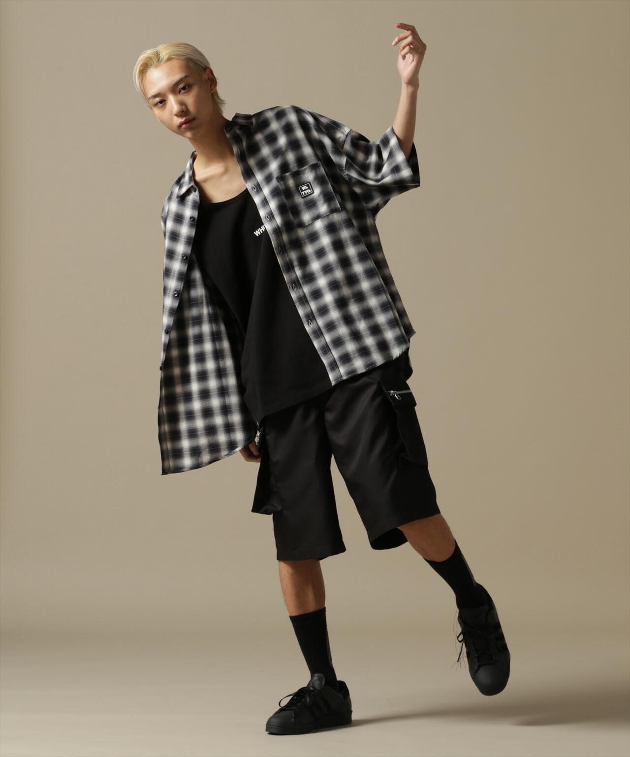 【WEB&DEPOT限定】WHITELAND/OWL/OMBRE CHECK S/S SHIRT