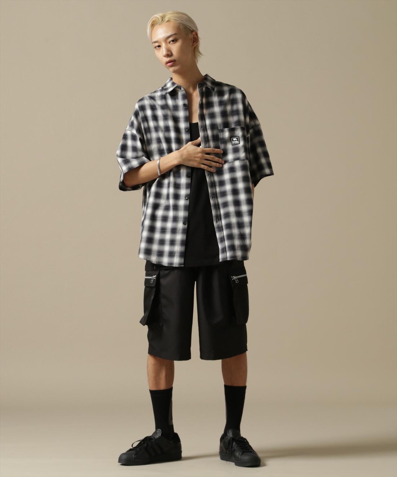 【WEB&DEPOT限定】WHITELAND/OWL/OMBRE CHECK S/S SHIRT