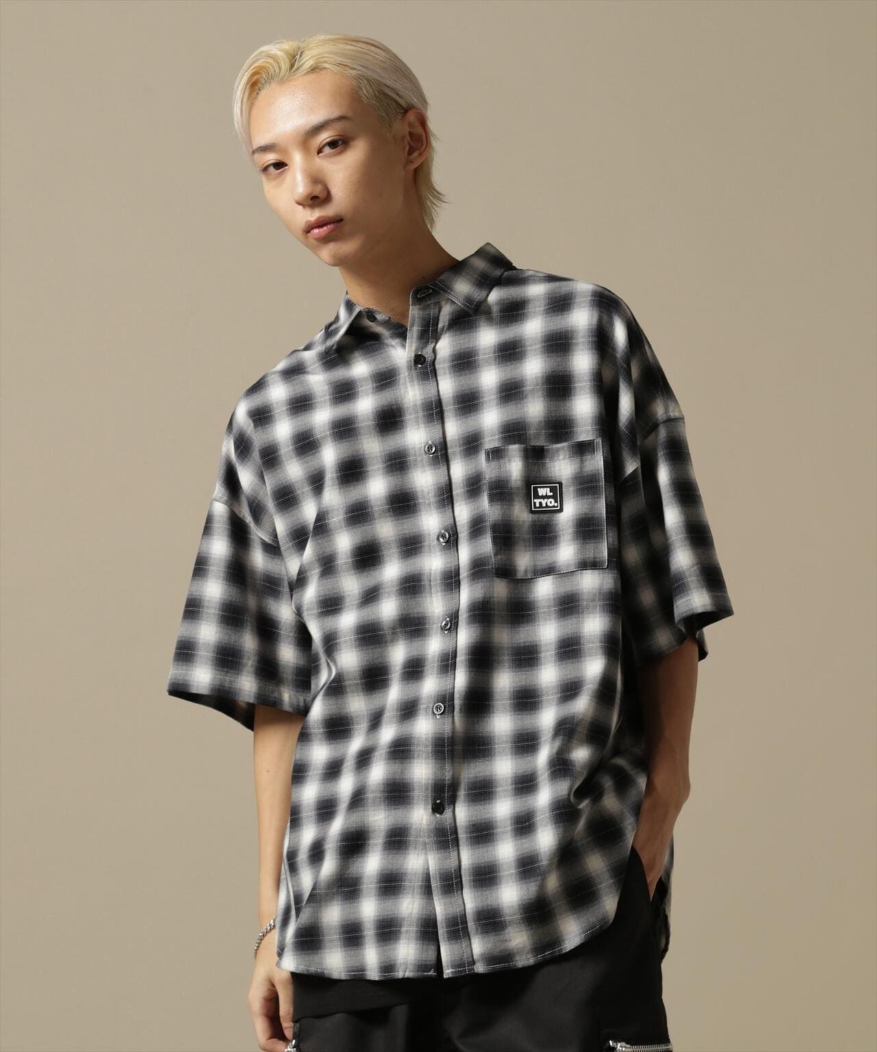 【WEB&DEPOT限定】WHITELAND/OWL/OMBRE CHECK S/S SHIRT