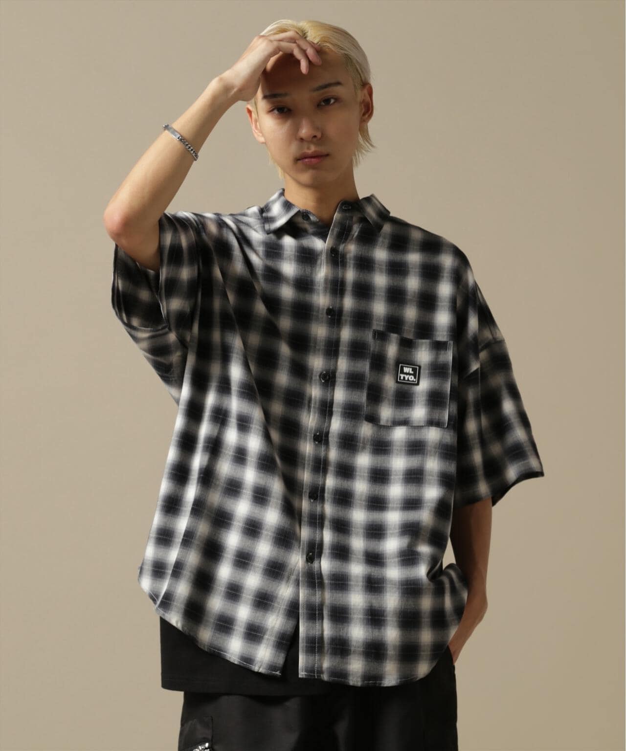 【WEB&DEPOT限定】WHITELAND/OWL/OMBRE CHECK S/S SHIRT