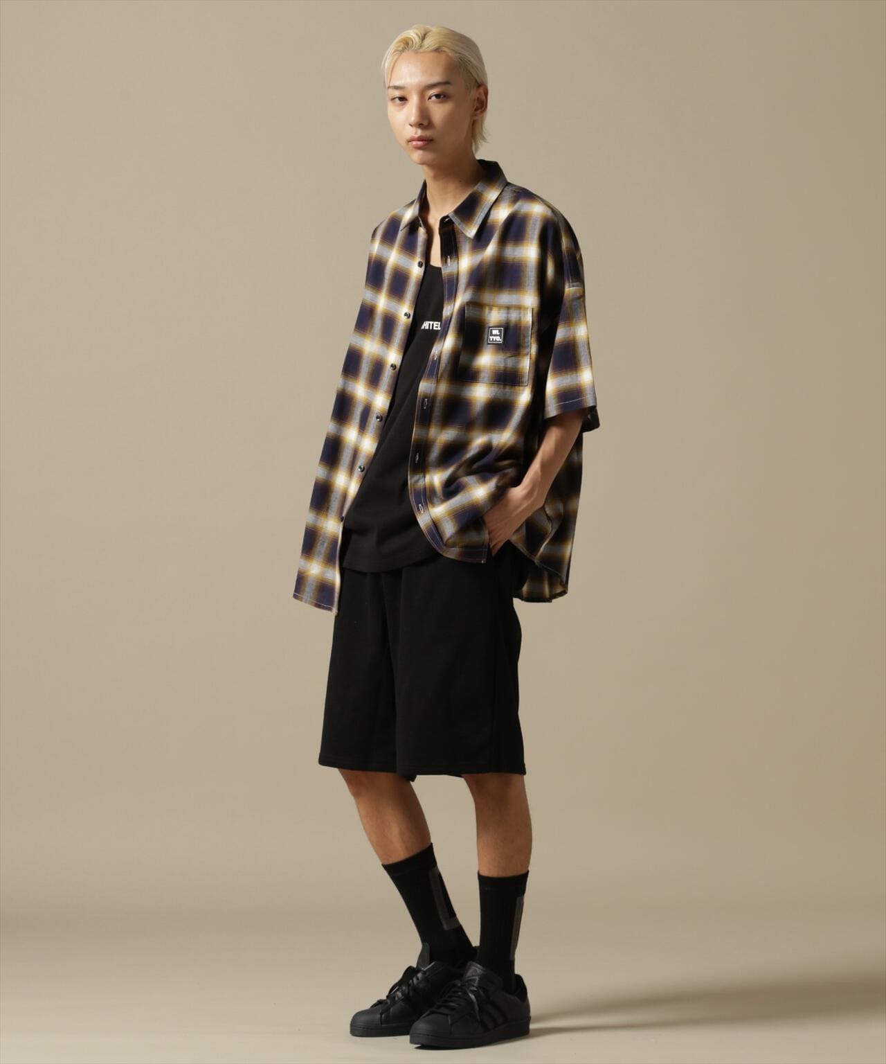 【WEB&DEPOT限定】WHITELAND/OWL/OMBRE CHECK S/S SHIRT