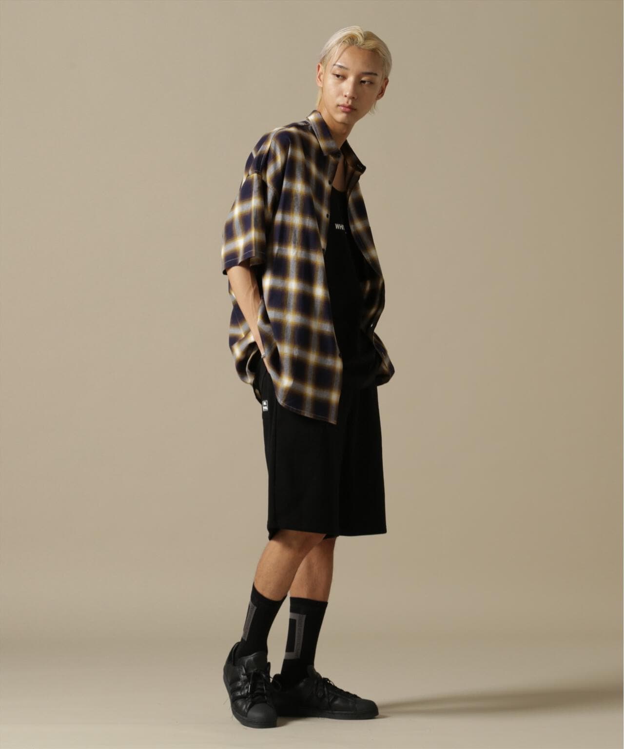 【WEB&DEPOT限定】WHITELAND/OWL/OMBRE CHECK S/S SHIRT