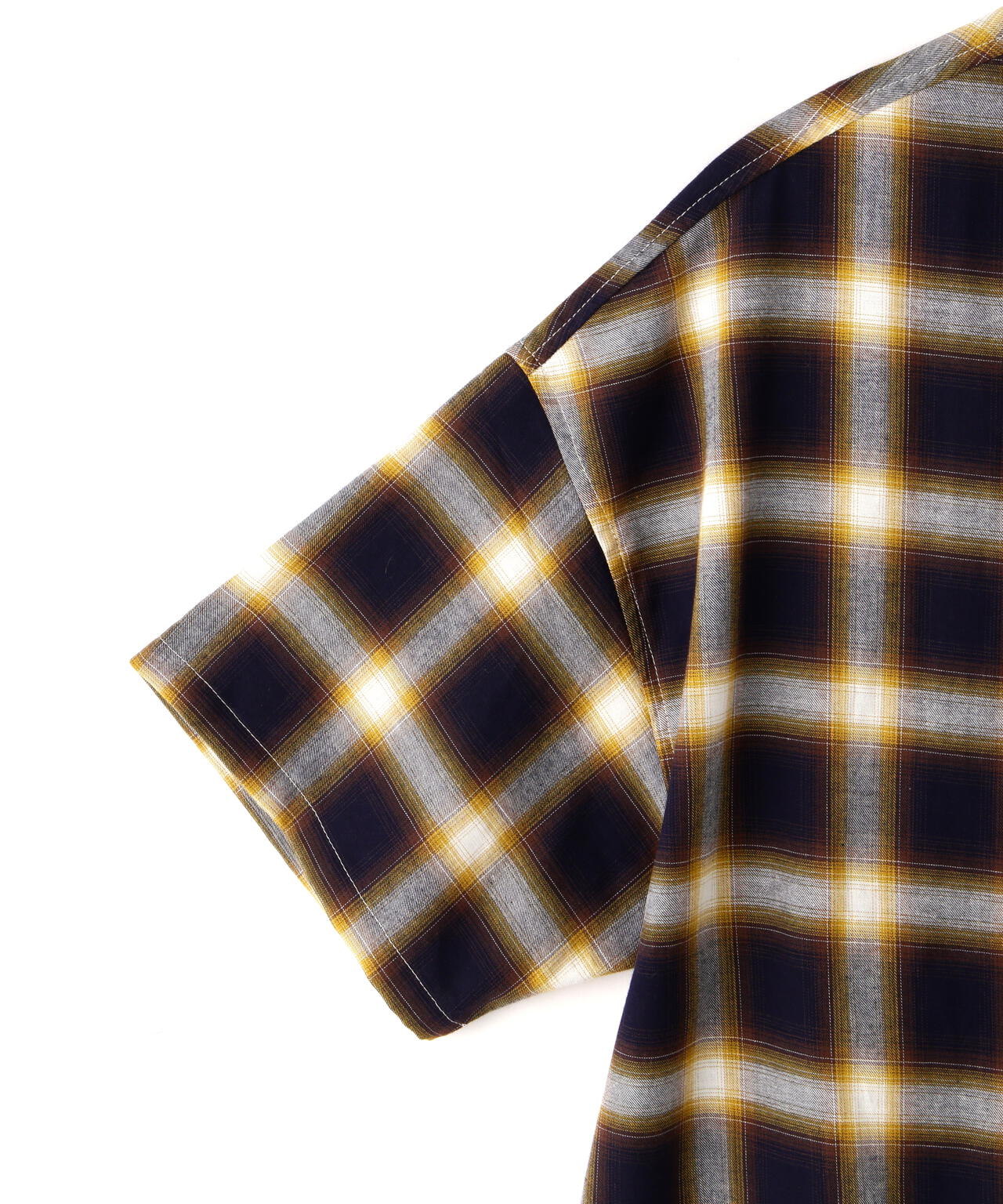 【WEB&DEPOT限定】WHITELAND/OWL/OMBRE CHECK S/S SHIRT