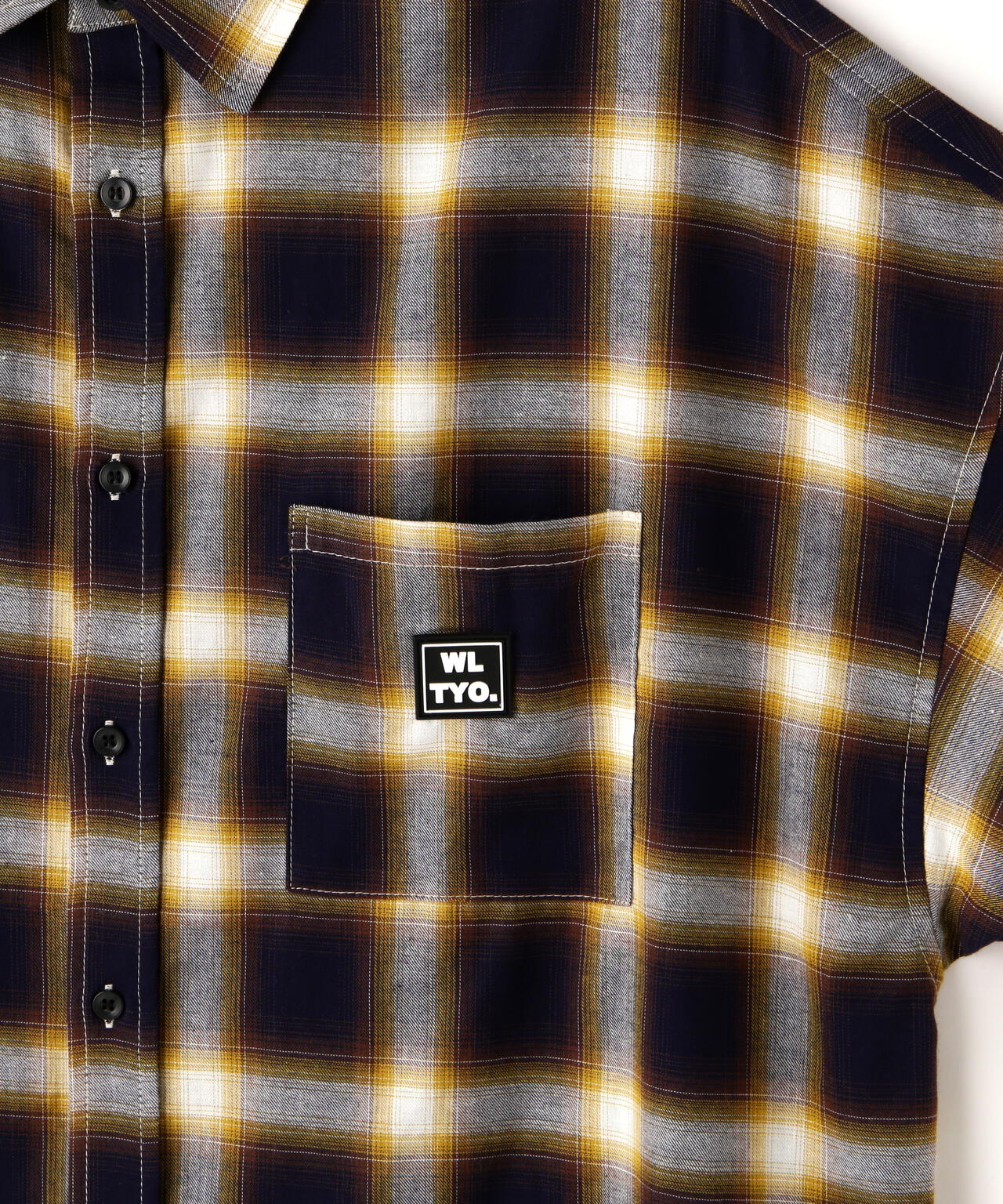 【WEB&DEPOT限定】WHITELAND/OWL/OMBRE CHECK S/S SHIRT