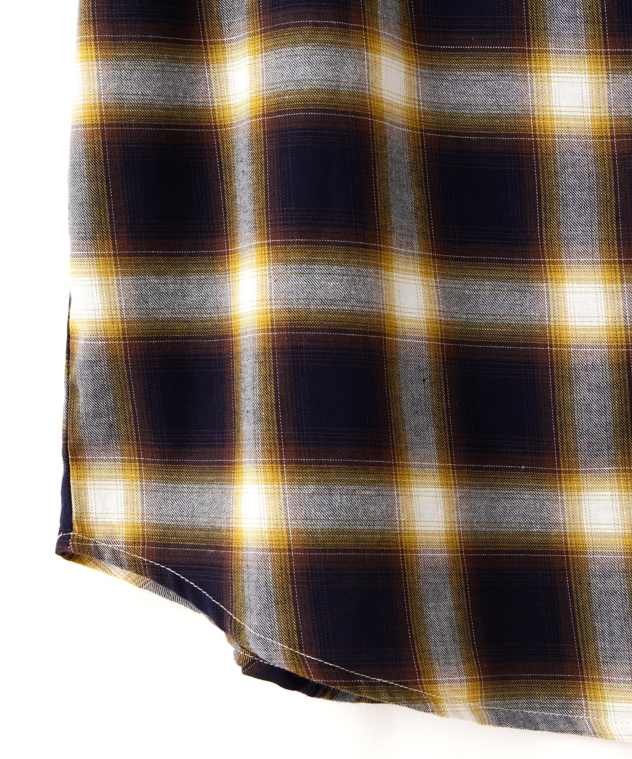 【WEB&DEPOT限定】WHITELAND/OWL/OMBRE CHECK S/S SHIRT