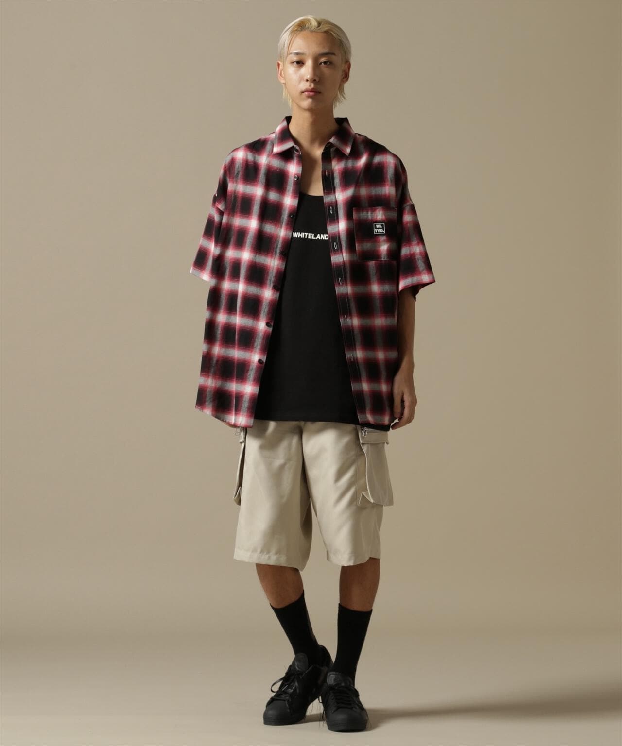 【WEB&DEPOT限定】WHITELAND/OWL/OMBRE CHECK S/S SHIRT